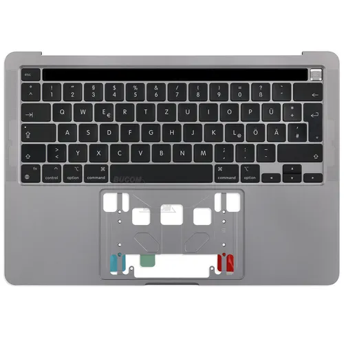 A2289 Topcase Tastatur mit Backlit Touchbar für Macbook Pro Retina 13" 2020 grau