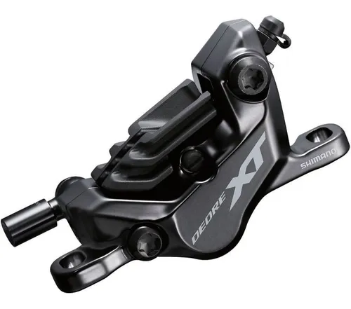 Shimano XT BR-M8120 4-Kolben Bremssattel mit 1700mm Leitung - Hydraulischer Scheibenbremsen-Bremssattel für universelle Fahrräder, bietet hervorragende Bremskraft und Kontrolle, inkl. Bremsbeläge.
