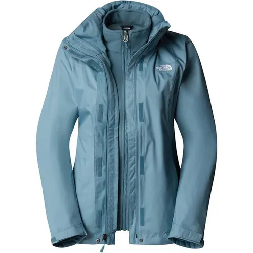 The North Face Women Evolve II Triclimate Jacket - Shallow Blue - Funktionsjacken: 3-in-1 Doppeljacke mit wasserdichtem DryVent-Material und herausnehmbarer Fleece-Innenjacke für optimalen Wetterschutz und Flexibilität.