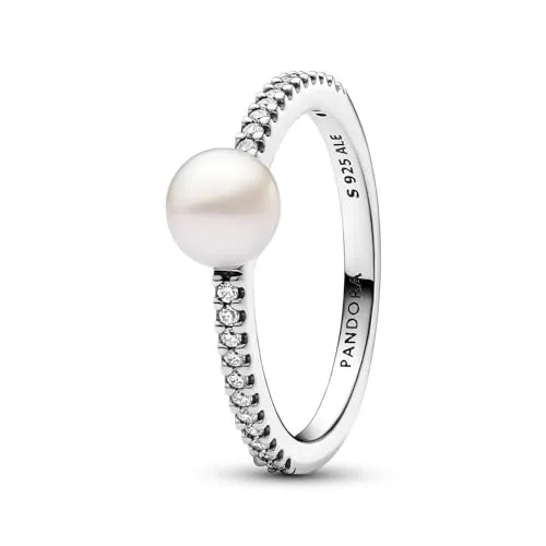 PANDORA Sterling silver Mixed stone White 193158C01