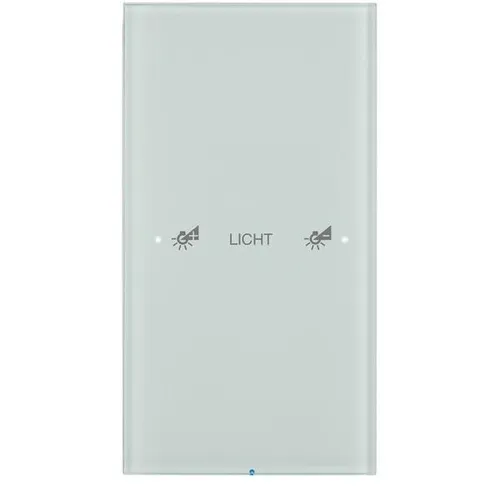 Berker Touch-Sensor 1fach 75141150 - Eleganter Touch-Sensor für Unterputzmontage, ideal für KNX-Systeme. Mit glänzender Glasoberfläche und integriertem Beschriftungsfeld für individuelle Anpassung.
