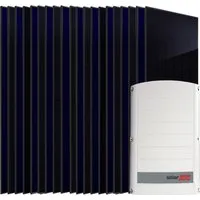 SUNNIVA Solaranlage 10.0 kW mit 20 Fullblack Bifacial Modulen - Effizientes Set für die Energiegewinnung im Haus, bestehend aus 20 monokristallinen Solarmodulen und einem leistungsstarken Wechselrichter. Ideal für Dächer und Gartenhäuser.