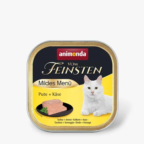 ANIMONDA Vom Feinsten Adult Mildes Menu Turkey with cheese - nassf 4017721830508