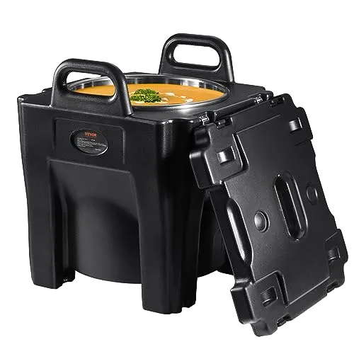 VEVOR Isolierte Thermobox 30L - Tragbare Lebensmittelträger in Schwarz - Kühlboxen & Kühlschränke mit 30L Kapazität für bis zu 6 Stunden optimale Isolierung, ideal für Camping und Reisen.
