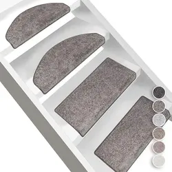 Stufenmatten Sundae Silber 73 23,5 x 65 cm Halbrund - Silber