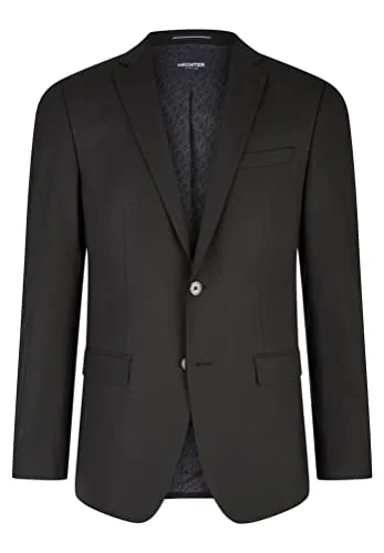 HECHTER PARIS Sakko Modern Fit schwarz 48 - Business- & Abendmode für Herren, formstabil und schnell trocknend – ideal für den modernen Geschäftsmann.