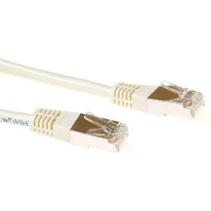 ACT Ivory 10m F/UTP CAT5E Patchkabel - Netzwerkkabel für stabile Verbindungen, ideal für schnelle Datenübertragungen mit RJ45-Steckern und einer Länge von 10 Metern.