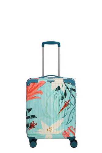 Travelite Cruise 4-Rollen Trolley 55 cm - Türkise Lilie, ABS-Hartschale und cleveres Design für unbeschwertes Reisen