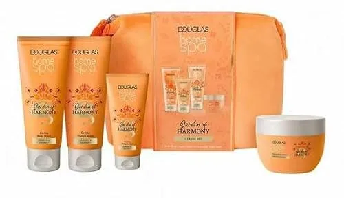 Douglas Home Spa Garden of Harmony Caring Set - Körperpflegeset mit Body Wash, Hand Cream, Body Lotion und Body Scrub für ein entspannendes Spa-Erlebnis zu Hause.