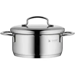 WMF Mini Low Casserole With Lid 14 cm - Edelstahltopf, spülmaschinenfest und ideal für kleine Portionen mit einem Durchmesser von 14 cm und einem Fassungsvermögen von 0,9 L.