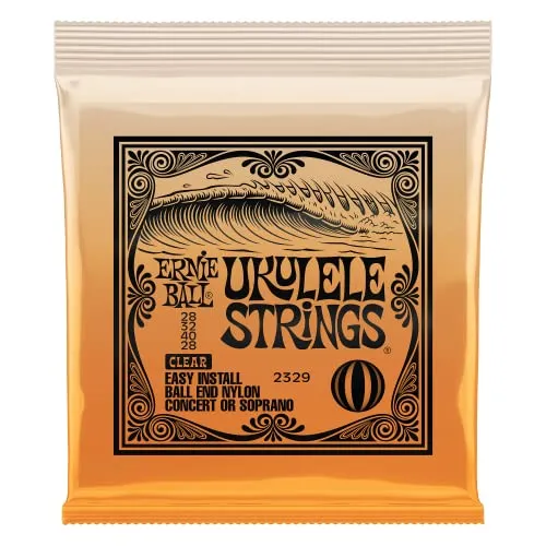 Ernie Ball Ukulele Ball End Nylon-Saiten, klar