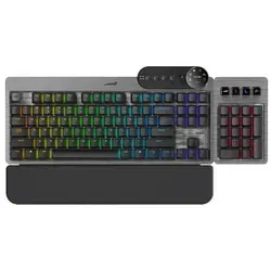 Mountain Everest Max - Gaming Tastatur mit Mediendock - Tastaturen mit Hintergrundbeleuchtung und CHERRY MX Silent Red Schaltern für leises Spielen und optimale Leistung.