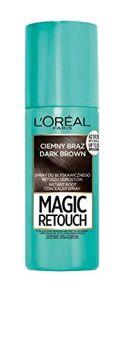 L'Oréal Paris Magic Retouch Retuschierspray für den Haaransatz, temporäre Färbung - Dunkelbraun