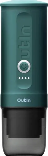 OutIn Nano Espresso Teal 0.08 l - Kompakter Kaffeebereiter - Kaffeebereiter für perfekten Espresso, ultrakompakt und ideal für unterwegs oder kleine Küchen.