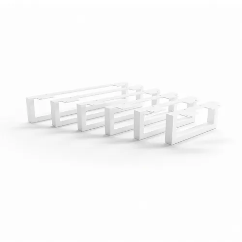 HEVVA Möbelfuß GRAZ - 7 Größen für individuelle Möbelgestaltung - Möbelfüße in 7 Größen (20-50 cm) für Kommoden und Schränke, ideal für IKEA Möbel. Wählen Sie zwischen Einzelstück oder 2er Set in elegantem Weiß.