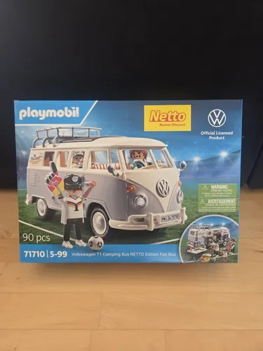 Playmobil VW Fan Bulli - limitierter Volkswagen T1 Campingbus, mit voll ausgestattetem Innenraum und viel Platz für Spielspaß