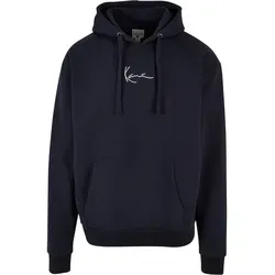 Karl Kani Herren Small Signature Hoodie navy - Herren-Sweatshirt in navy, aus 80% Baumwolle und 20% Polyester, mit bequemer Kapuze und ideal für lässige Outfits.