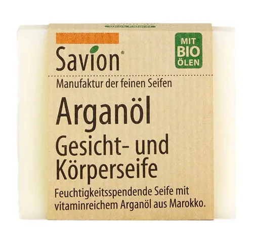 Savion Handseife Gesicht- und Körperseife - Arganöl 80g