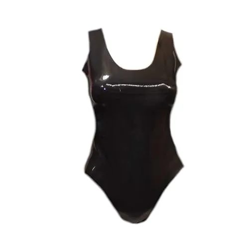 Latex Female Stringbody Schwarz extra heiß - 0,3 mm - Erotische Slips für Herren mit extravagante Passform und stylischem Design aus 100% Latex für ein aufregendes Tragegefühl.