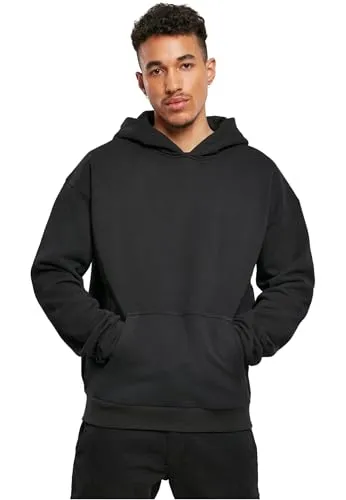 Build Your Brand Herren BY162-Ultra Heavy Cotton Box Hoody Kapuzenpullover, Black, 5XL