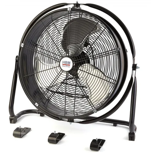 HBM professioneller Ventilator mit Bügel 500 mm - Klimaanlagen – Leistungsstarker Ventilator mit 6600 m3/h, um 360 Grad drehbar und für optimale Luftzirkulation in jedem Raum geeignet.