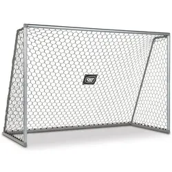 EXIT Scala Fußballtor 300 x 200 cm Aluminium - Robustes Aluminium-Fußballtor in Silber, ideal für den Garten oder Sportplatz, wetterfest und langlebig
