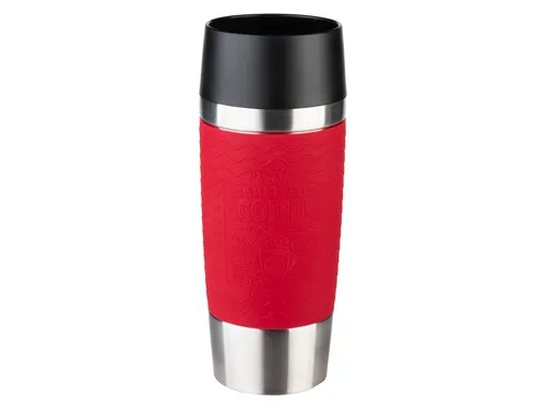 Emsa 515617 Travel Mug Classic Grande 360ml - Thermobehälter mit 360 ml Kapazität, ideal für heiße und kalte Getränke. Der rote Isolierbecher überzeugt durch seinen praktischen Deckel und sorgt für optimalen Temperaturerhalt.