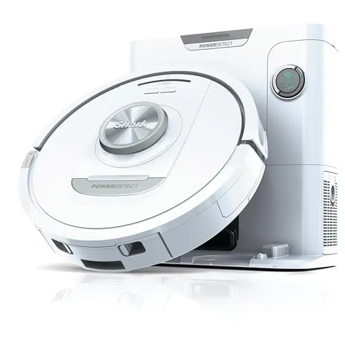 Shark PowerDetect Self-Empty Saugroboter AV2820VEEUWH - Saugroboter mit Selbstentleerung, leistungsstarker Reinigungstechnologie und ideal für mühelose Sauberkeit in Ihrem Zuhause.