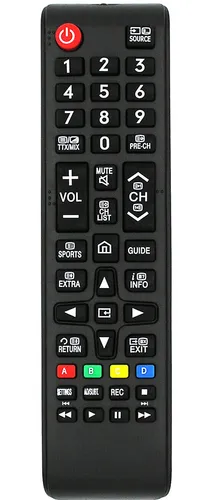 Ersatz Fernbedienung für Samsung TV UE50KU6079 | UE50KU6079U | UE50KU6079U/XZG |