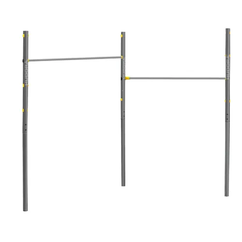 Hudora Horizontal Bar Pro Double - Hochwertige Klimmzugstange für den Garten, ideal für Fitness und Spiel im Freien, robust und langlebig