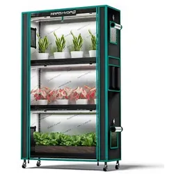 MARS HYDRO TS1000 LED Grow Lampe Set - Wachstumslampen & Leuchtmittel, ideal für 1-3 Pflanzen mit geräuschlosem Betrieb und energieeffizientem LED-Licht für optimales vegetatives Wachstum.