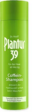 Plantur 39 Phyto-Coffein Shampoo 250 ml - Spezialshampoo für feines, brüchiges Haar mit Phyto-Coffein-Complex zur Aktivierung der Haarwurzeln und Verbesserung des Haarwachstums. Schützt vor hormonbedingtem Haarausfall und sorgt für Volumen.