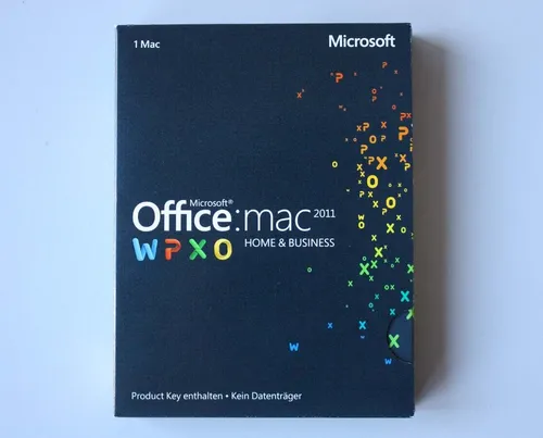 Office 2011 Home and Business PKC für Apple MacOS - Deutsch - Büro & Business Software, ideal für Produktivität auf Mac, inklusive umfangreicher Funktionen für professionelle Anwendungen.