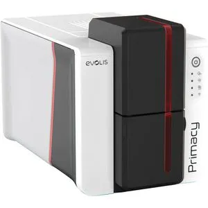 Evolis Kartendrucker Primacy 2 – Beidseitiger Druck, USB & Ethernet, 1200 dpi - Plastikkartendrucker mit randlosem, wasserfestem Druck für Namensschilder und Ausweiskarten. Hohe Druckgeschwindigkeit von 22 Sek. für beidseitigen Druck und inklusive Cardpresso XXS Software.