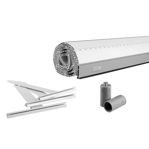 Schellenberg Rolladenpanzer-Set Maxi 120 x 140 cm in Weiß – Kürzbar und inkl. Aluminium-Endleiste - Rollläden & Zubehör – Das Schellenberg Rolladenpanzer-Set bietet vielseitigen Schutz vor Sonne und Insekten, ist selbst kürzbar und ideal für Neubau sowie Renovierung.