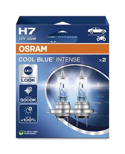 Osram Automotive 4062172387538 Halogen Leuchtmittel COOL BLUE INTENSE H7 55W 12V