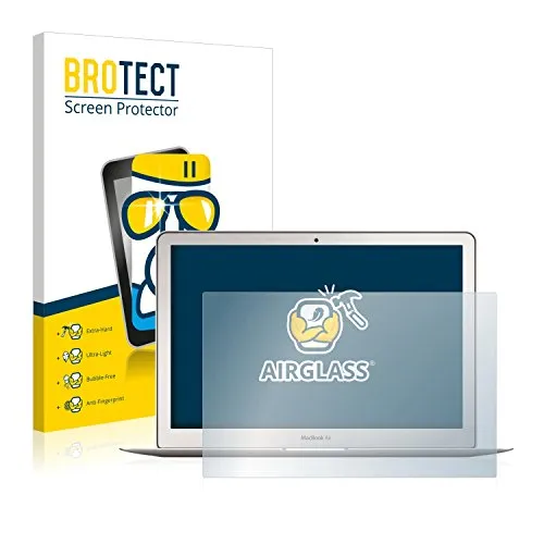 BROTECT Schutzglas Folie für Apple MacBook Air 13" (Anfang 2015) Panzer Schutzfolie Glas [Extrem Kratzfest 9H, Anti-Fingerprint, Ultra-Transparent]