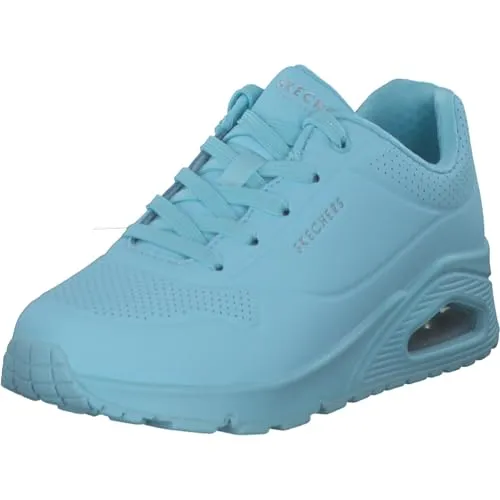 Skechers Damen Uno Stand On Air Sneakers, Light Blue Durabuck Mesh, 37 EU - Damen-Sneaker mit innovativer Air-Cooled Memory Foam-Dämpfung für ultimativen Komfort und stilvolles Design.