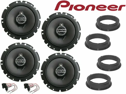 Pioneer Lautsprecher Set für Skoda Roomster 06-15 - Car-HiFi-Lautsprecher mit 500 Watt Leistung, ideal für beeindruckenden Sound in Ihrem Skoda Roomster. Enthält 4 hochwertige 3-Wege Koaxiallautsprecher und Zubehör für einfache Installation.