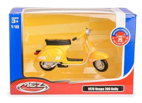 1976 Vespa 200 Rally 1:18 żółty DAFFI 5905422133211