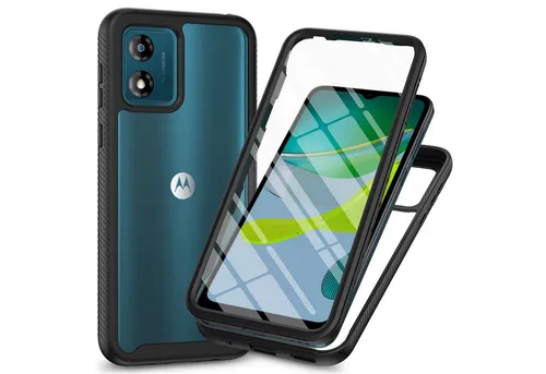 betterfon Handyhülle für Motorola Moto E13 TPU Case mit 360° Rundumschutz Displayschutz, 360 Grad Hülle mit Displayschutz und Fingerprint