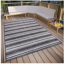 HANSE Home Teppich Temu, rechteckig, Höhe: 6 mm, strapazierfähig, pflegeleicht, robust, In- und Outdoor, wetterfest beige|grau 76 cm x 150 cm x 6 mm