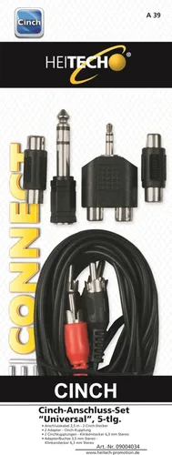 Heitech CINCH-ANSCHLUSS-SET „UNIVERSAL“, 5-TLG.
