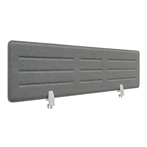SVITA Schreibtisch Trennwand mit Akustikschutz - Moderne Tischtrennwand in Grau, 138 cm x 34 cm x 1.5 cm, ideal für mehr Privatsphäre und reduzierte Geräuschkulisse im Büro.
