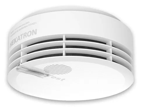 Hekatron Rauchmelder Genius Plus - 10 Jahre Laufzeit, VdS-geprüft und Smartsonic Technologie für akustische Datenübertragung an App
