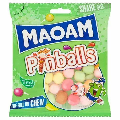 Maoam Pinballs Kaubonbon-Kugeln Kaubonbon-Kugeln - 140g - 2er-Packung