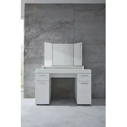 INOSIGN Schminktisch Avena mit Spiegelaufsatz - Schminktisch mit viel Stauraum für Kosmetikutensilien, inklusive Spiegelaufsatz für einfaches Styling. Zeitloses Design und pflegeleichte Oberfläche, ideal für Ankleidezimmer oder Bad.