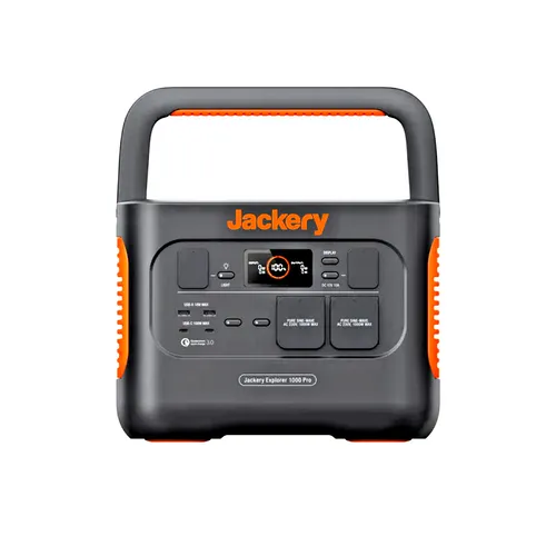 Jackery Explorer 1000 Pro - Tragbarer Generator - Powerstation mit 1000 Watt Leistung und 1002 Wh Kapazität, ideal für Outdoor-Aktivitäten und Notstromversorgung.