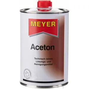 Aceton - 1 Liter Reinigungsmittel von MEYER Chemie - Hochwirksames Lösungs- und Reinigungsmittel, ideal für die Entfernung von Farben und Klebstoffen, vielseitig einsetzbar.