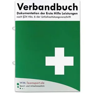 HM-Arbeitsmedizin Verbandbuch VBA5-PERF, DIN A5, mit Ringösen, perforiert, 23 Seiten